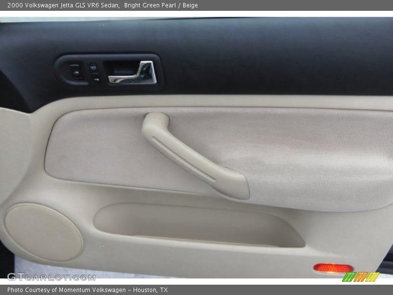 Bright Green Pearl / Beige 2000 Volkswagen Jetta GLS VR6 Sedan