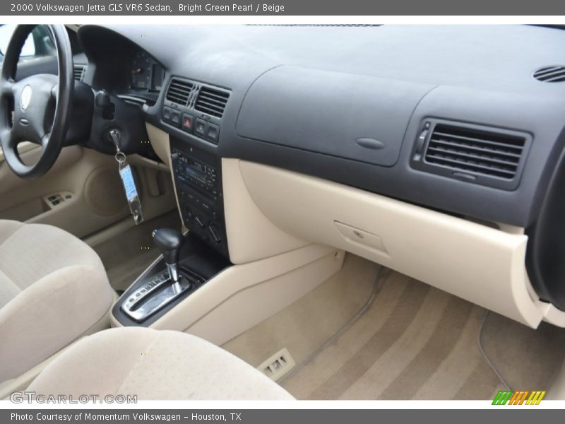 Bright Green Pearl / Beige 2000 Volkswagen Jetta GLS VR6 Sedan