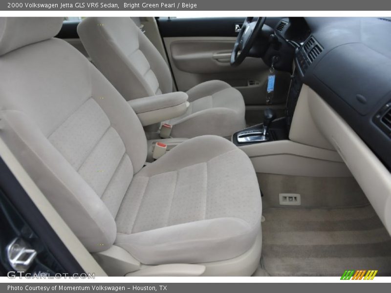 Bright Green Pearl / Beige 2000 Volkswagen Jetta GLS VR6 Sedan