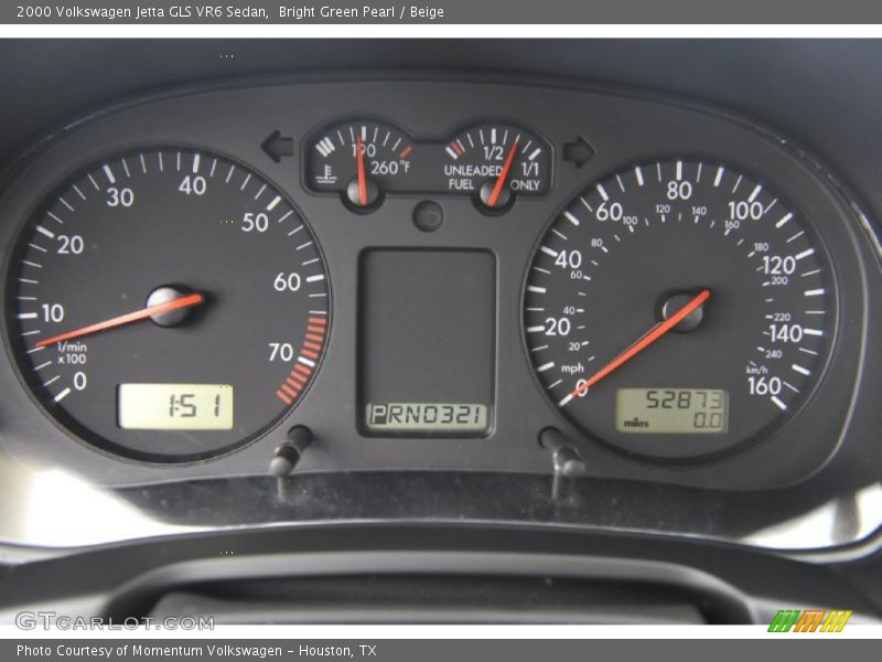  2000 Jetta GLS VR6 Sedan GLS VR6 Sedan Gauges