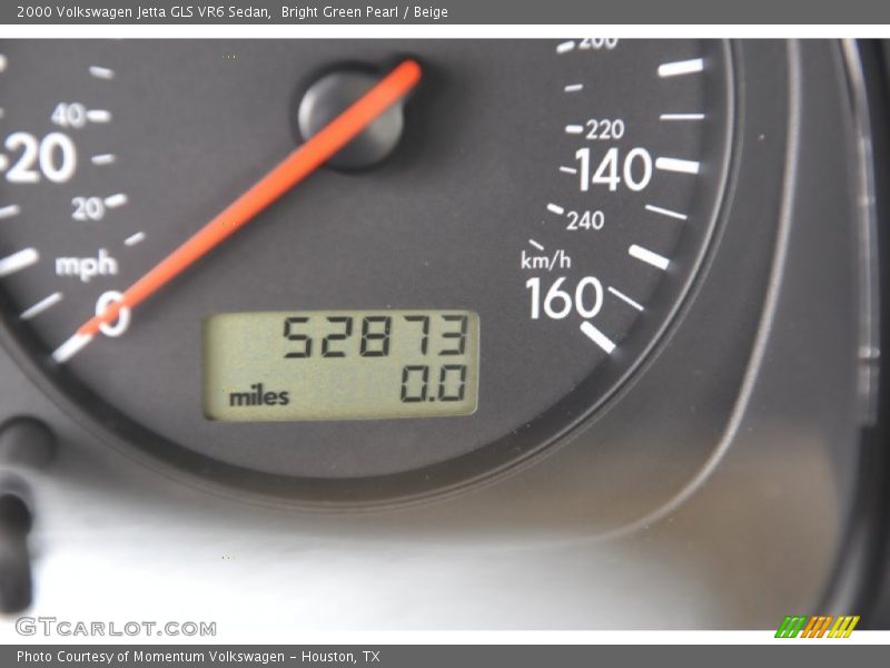 Bright Green Pearl / Beige 2000 Volkswagen Jetta GLS VR6 Sedan