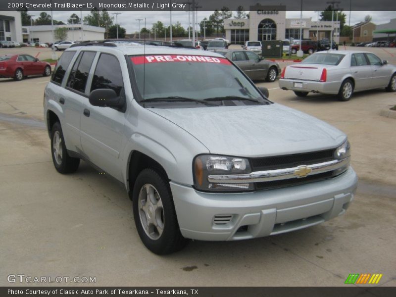 Moondust Metallic / Light Gray 2008 Chevrolet TrailBlazer LS