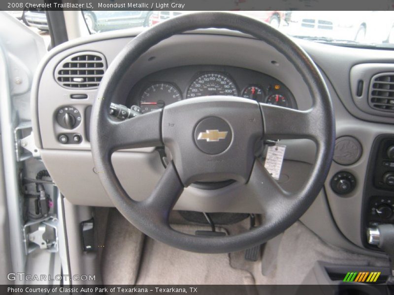 Moondust Metallic / Light Gray 2008 Chevrolet TrailBlazer LS