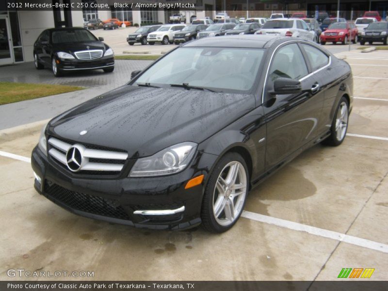 Black / Almond Beige/Mocha 2012 Mercedes-Benz C 250 Coupe