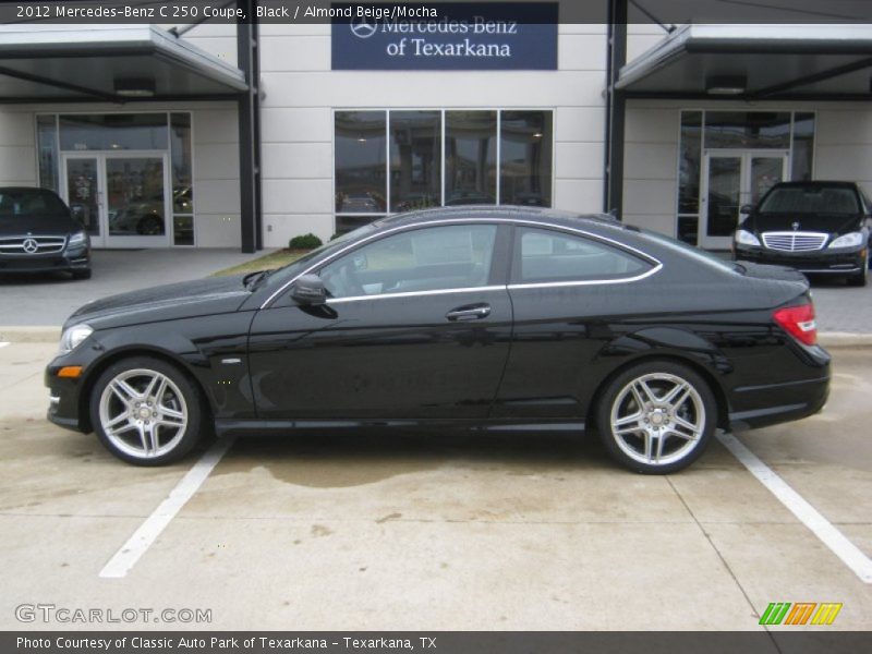 Black / Almond Beige/Mocha 2012 Mercedes-Benz C 250 Coupe