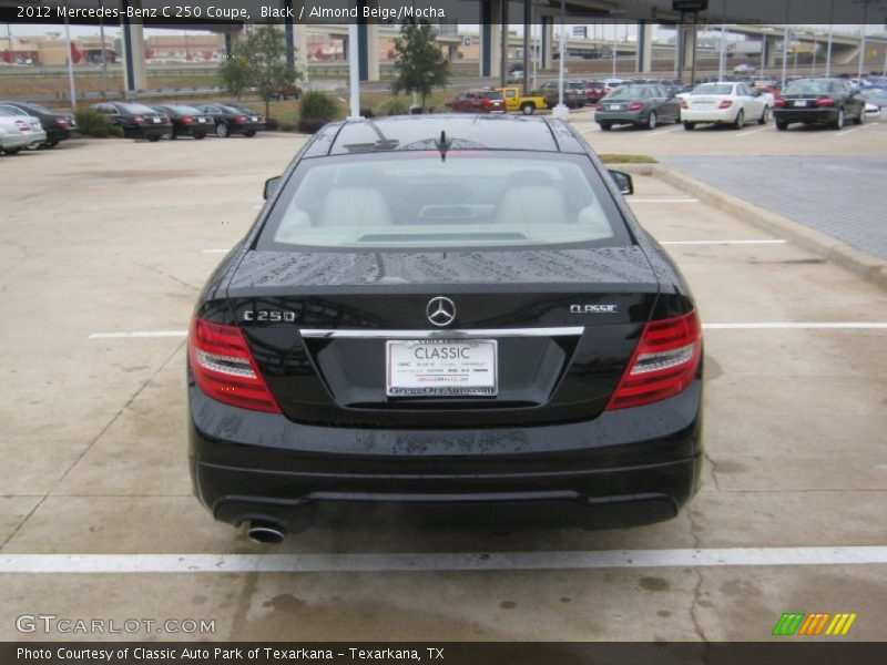 Black / Almond Beige/Mocha 2012 Mercedes-Benz C 250 Coupe