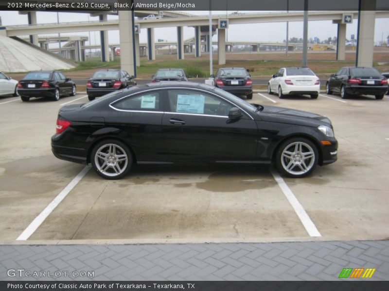 Black / Almond Beige/Mocha 2012 Mercedes-Benz C 250 Coupe