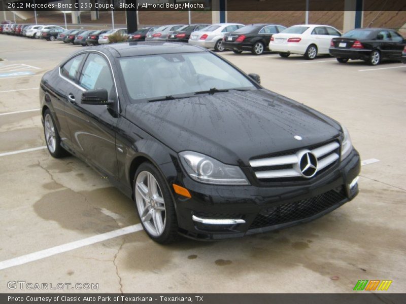 Black / Almond Beige/Mocha 2012 Mercedes-Benz C 250 Coupe