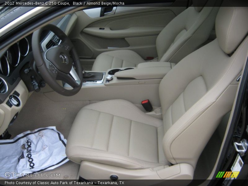 Black / Almond Beige/Mocha 2012 Mercedes-Benz C 250 Coupe