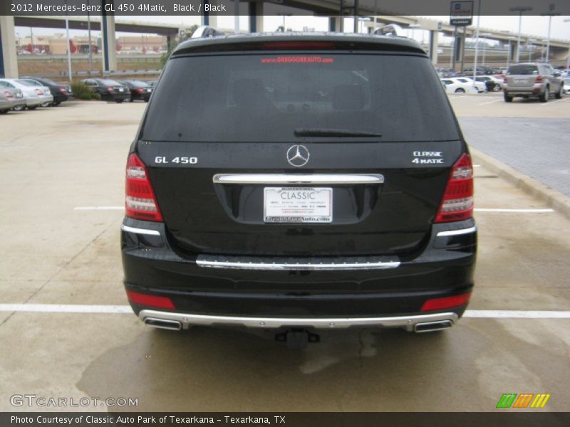 Black / Black 2012 Mercedes-Benz GL 450 4Matic