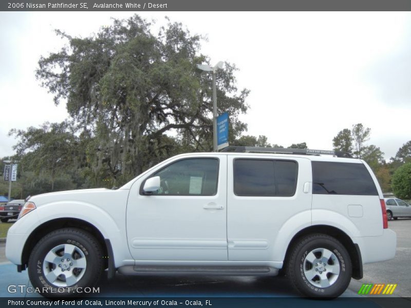 Avalanche White / Desert 2006 Nissan Pathfinder SE