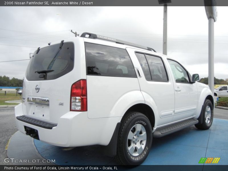Avalanche White / Desert 2006 Nissan Pathfinder SE