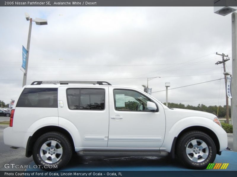 Avalanche White / Desert 2006 Nissan Pathfinder SE