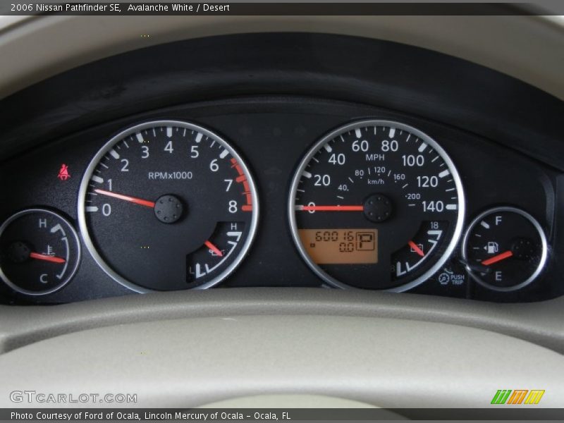 Avalanche White / Desert 2006 Nissan Pathfinder SE