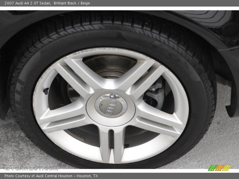 Brilliant Black / Beige 2007 Audi A4 2.0T Sedan