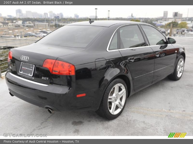 Brilliant Black / Beige 2007 Audi A4 2.0T Sedan