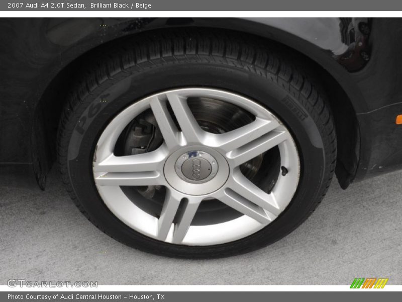 Brilliant Black / Beige 2007 Audi A4 2.0T Sedan