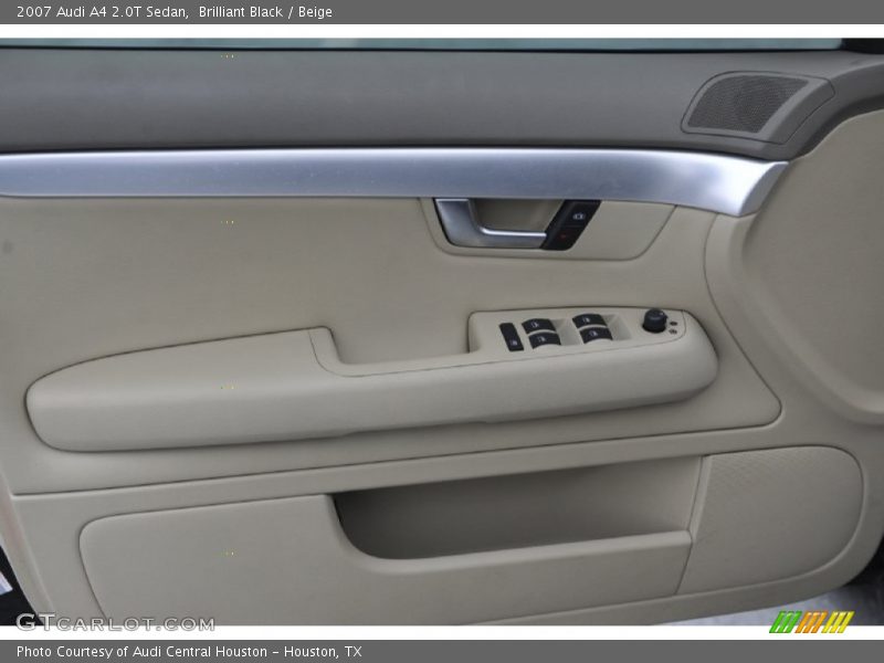 Brilliant Black / Beige 2007 Audi A4 2.0T Sedan