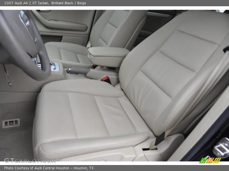 Brilliant Black / Beige 2007 Audi A4 2.0T Sedan