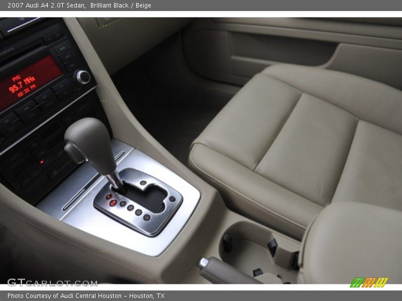 Brilliant Black / Beige 2007 Audi A4 2.0T Sedan