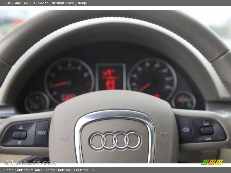 Brilliant Black / Beige 2007 Audi A4 2.0T Sedan