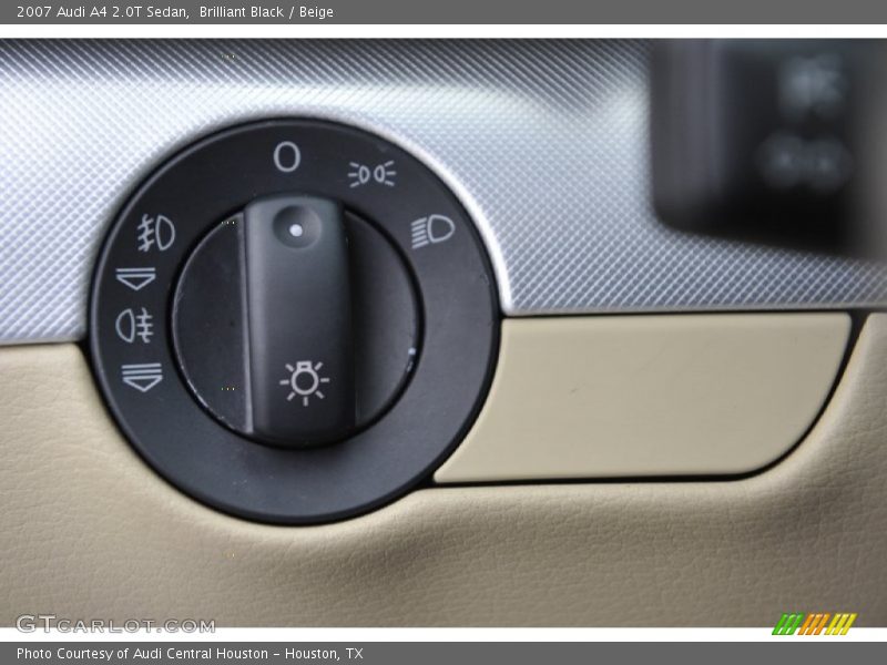 Brilliant Black / Beige 2007 Audi A4 2.0T Sedan