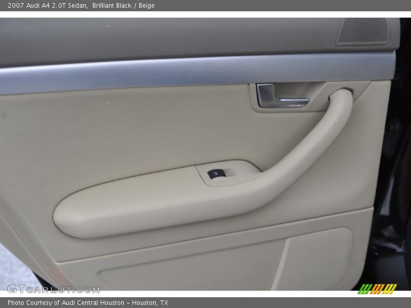 Brilliant Black / Beige 2007 Audi A4 2.0T Sedan
