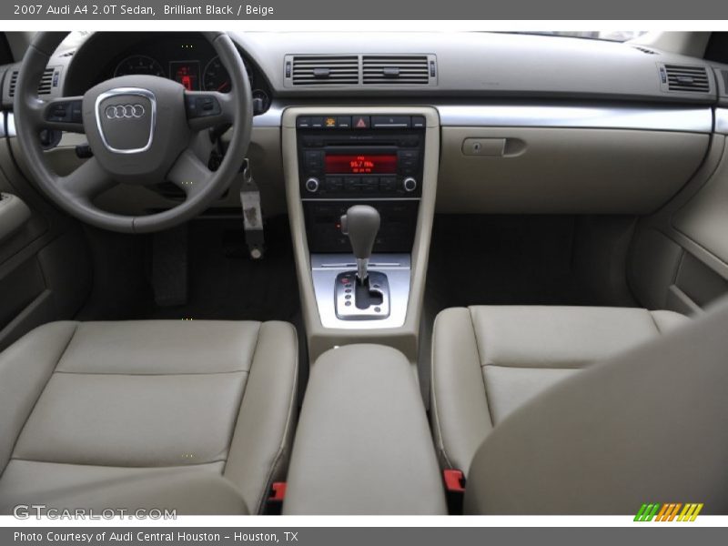 Brilliant Black / Beige 2007 Audi A4 2.0T Sedan