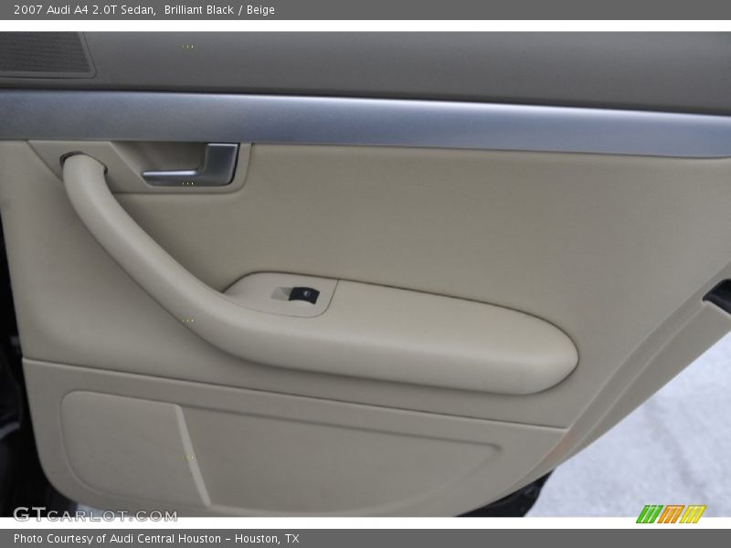 Brilliant Black / Beige 2007 Audi A4 2.0T Sedan