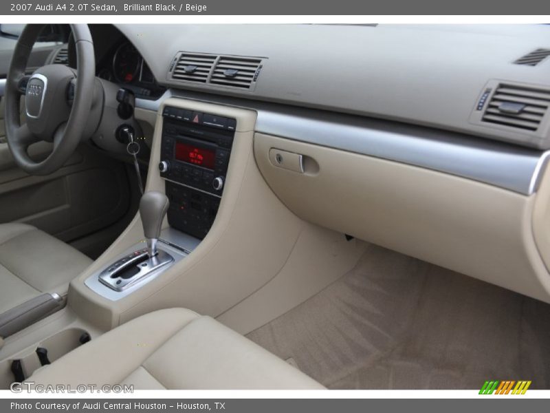 Brilliant Black / Beige 2007 Audi A4 2.0T Sedan