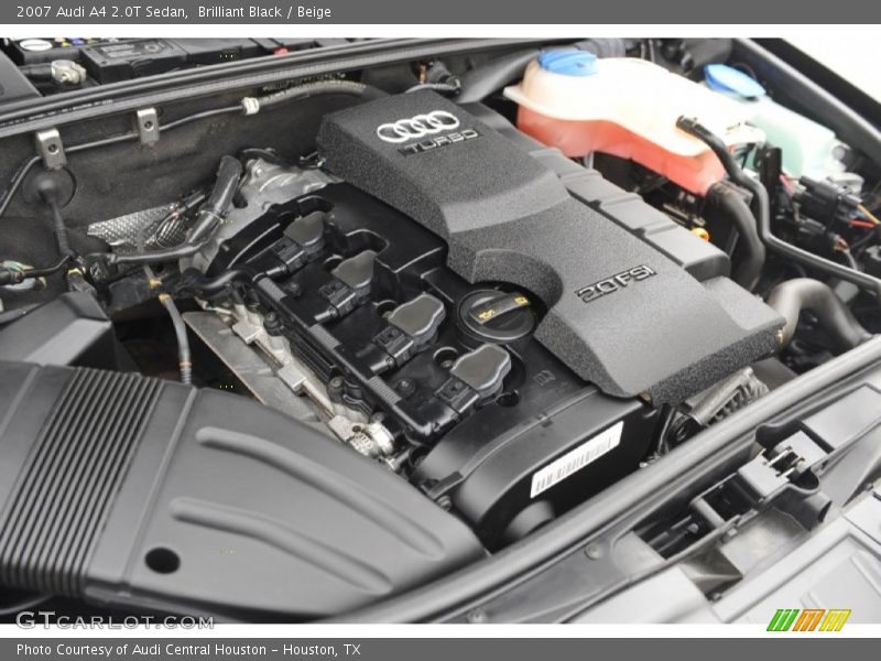 Brilliant Black / Beige 2007 Audi A4 2.0T Sedan