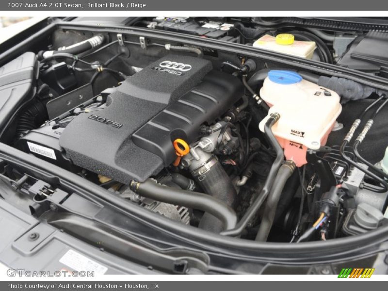 Brilliant Black / Beige 2007 Audi A4 2.0T Sedan