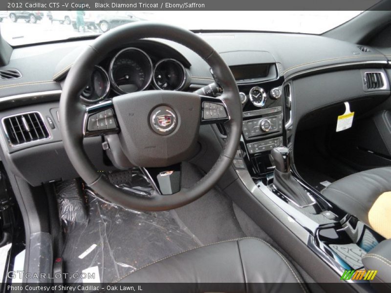 Ebony/Saffron Interior - 2012 CTS -V Coupe 