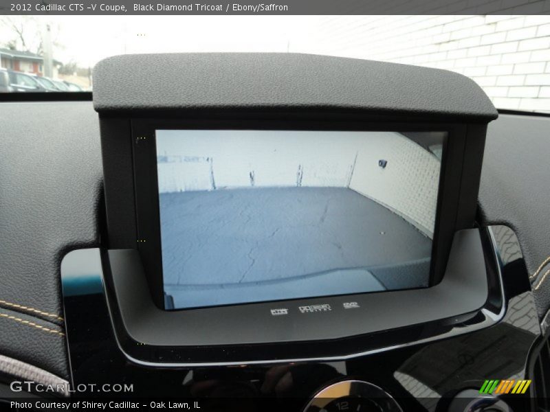 Black Diamond Tricoat / Ebony/Saffron 2012 Cadillac CTS -V Coupe