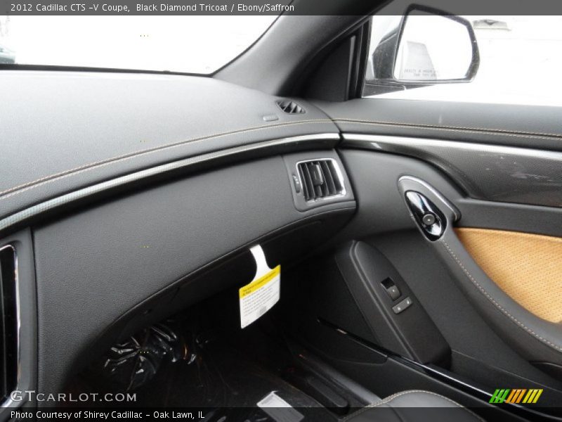 Black Diamond Tricoat / Ebony/Saffron 2012 Cadillac CTS -V Coupe