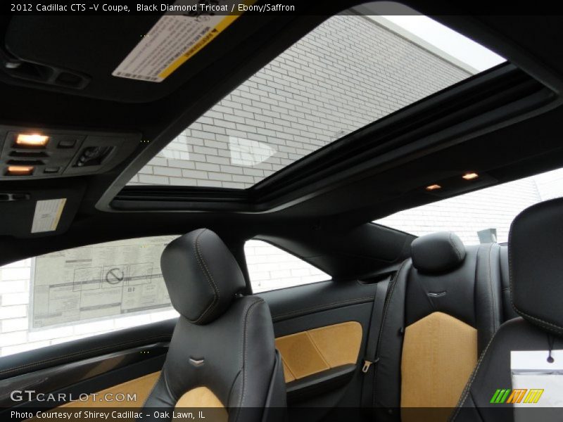 Sunroof of 2012 CTS -V Coupe