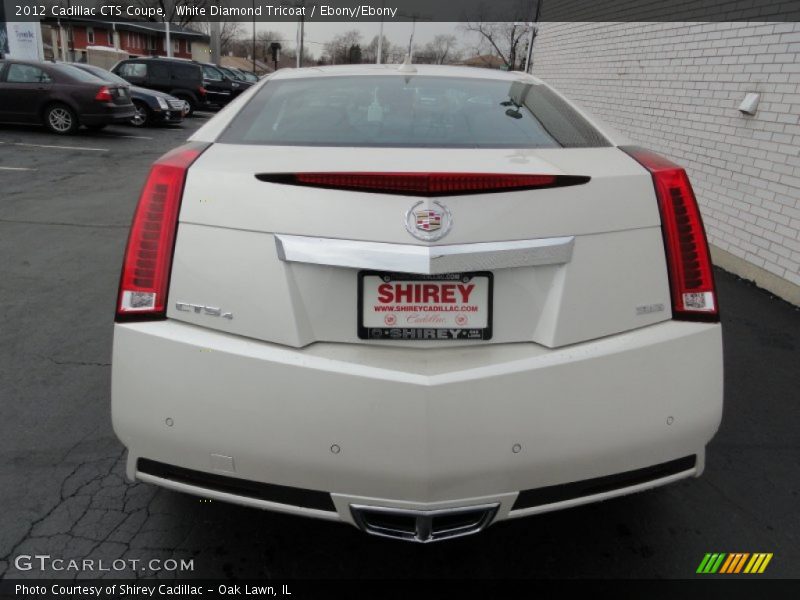 White Diamond Tricoat / Ebony/Ebony 2012 Cadillac CTS Coupe