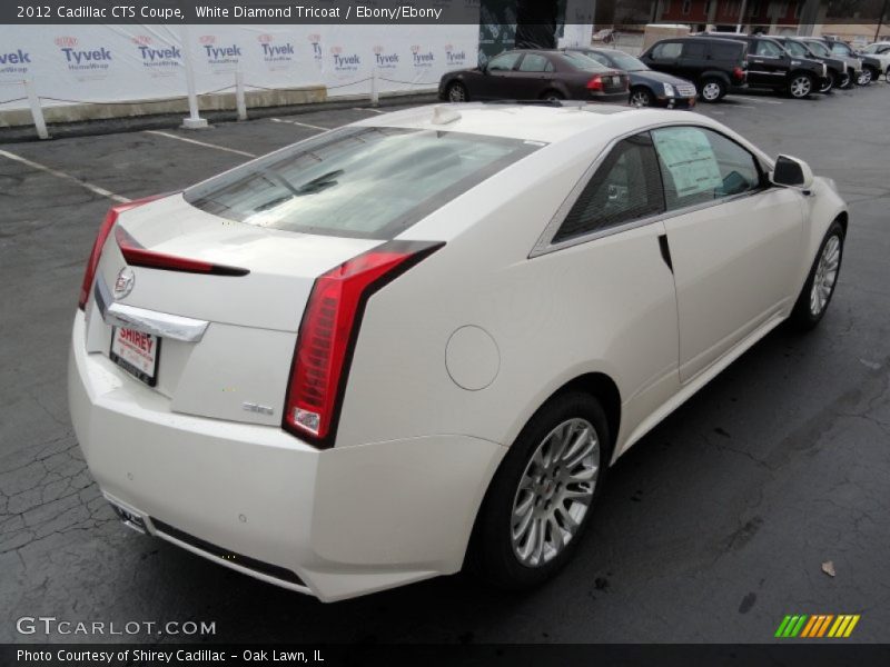 White Diamond Tricoat / Ebony/Ebony 2012 Cadillac CTS Coupe