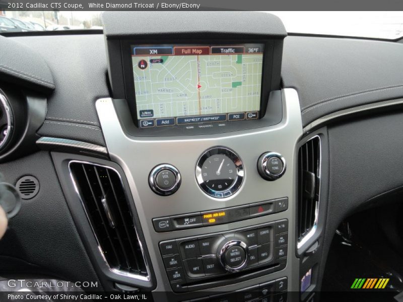 White Diamond Tricoat / Ebony/Ebony 2012 Cadillac CTS Coupe