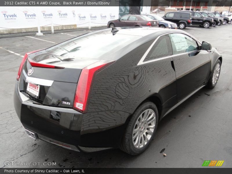 Black Raven / Ebony/Ebony 2012 Cadillac CTS 4 AWD Coupe