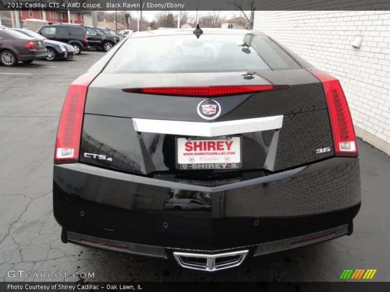 Black Raven / Ebony/Ebony 2012 Cadillac CTS 4 AWD Coupe