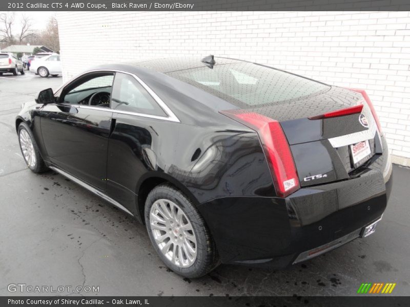 Black Raven / Ebony/Ebony 2012 Cadillac CTS 4 AWD Coupe