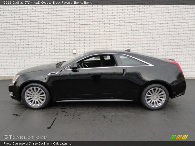Black Raven / Ebony/Ebony 2012 Cadillac CTS 4 AWD Coupe