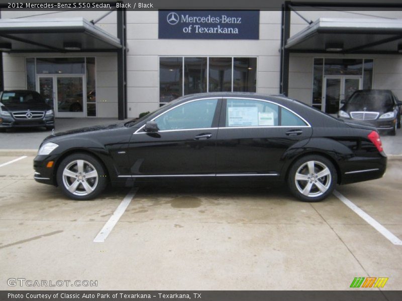 Black / Black 2012 Mercedes-Benz S 550 Sedan