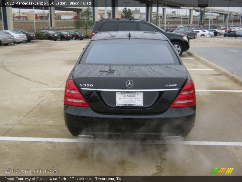 Black / Black 2012 Mercedes-Benz S 550 Sedan