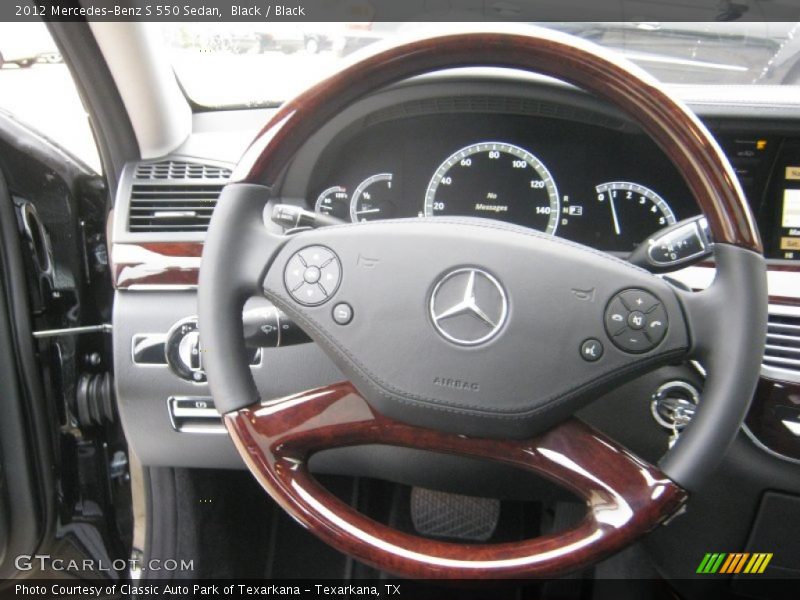 Black / Black 2012 Mercedes-Benz S 550 Sedan