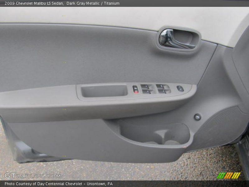 Dark Gray Metallic / Titanium 2009 Chevrolet Malibu LS Sedan