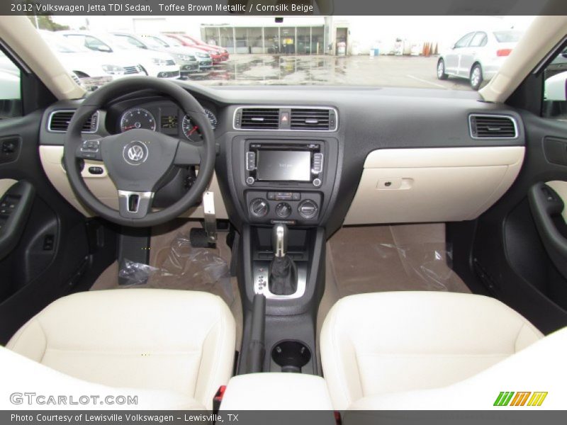Toffee Brown Metallic / Cornsilk Beige 2012 Volkswagen Jetta TDI Sedan