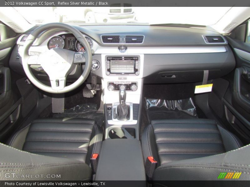 Reflex Silver Metallic / Black 2012 Volkswagen CC Sport