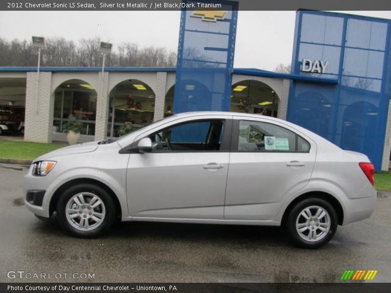 Silver Ice Metallic / Jet Black/Dark Titanium 2012 Chevrolet Sonic LS Sedan